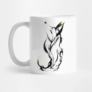 Green Tipped Wolf Mug